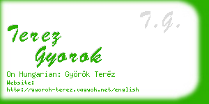 terez gyorok business card